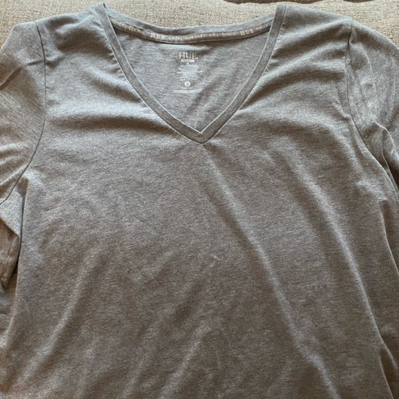 HUE 3/4 Length Sleep Shirt Gray - Picture 3 of 3